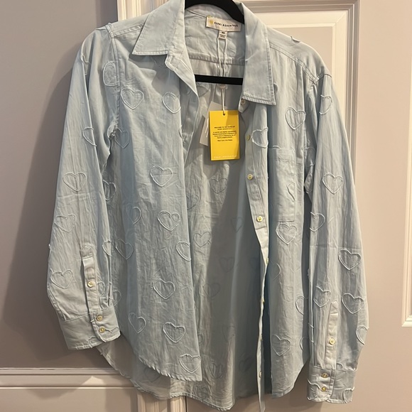 Kerri Rosenthal | 🩵Mia Shirt Heart Appliqué 🩵NWT - Picture 7 of 12
